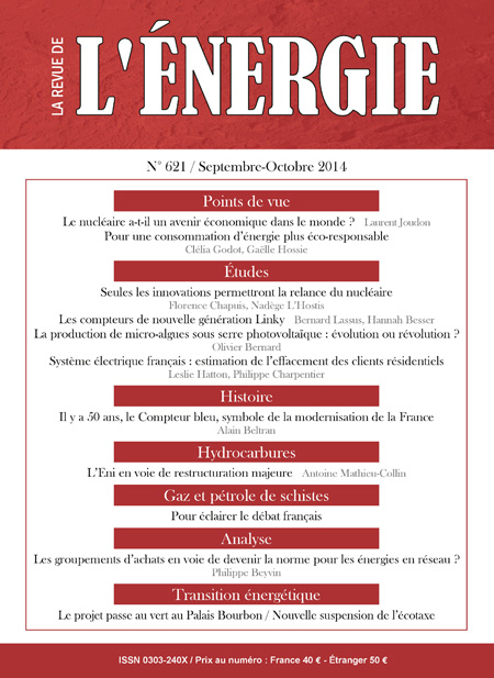 9782710810407-Revue de l'énergie (La) - N° 620, juillet-août 2014
