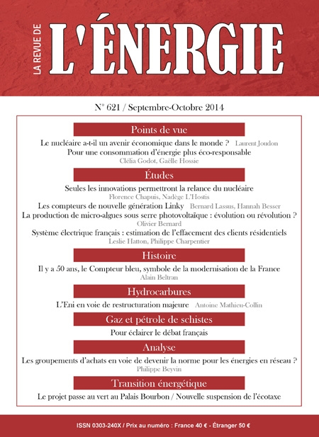 Revue de l'énergie (La) - N° 621, septembre-octobre 2014