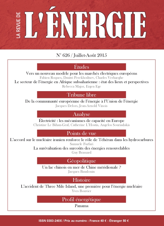 Revue de l'énergie (La) - N° 626, juillet-août 2015