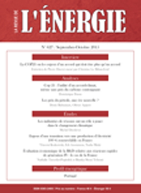 Revue de l'énergie (La) - N° 627, septembre-octobre 2015